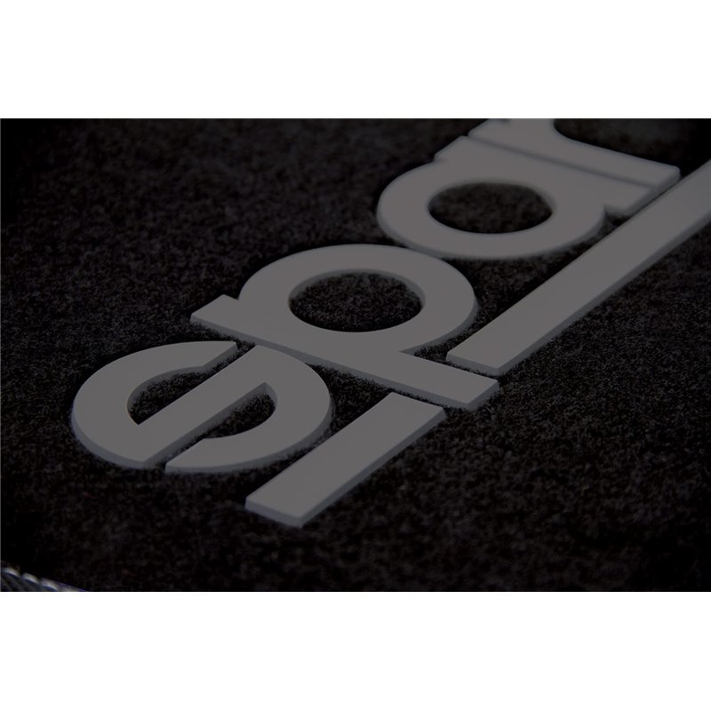 Image secondaire de Sparco 4 pièces Tapis universels avec éraflures Gauche Logo/Droite Gris Tapis Noir