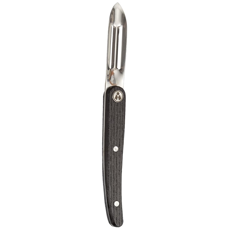 Laguiole Evolution 10050018 Eplucheur Acier Inoxydable/Bois Clair Panache Foncé 23,3 x 2,4 x 1,8 cm