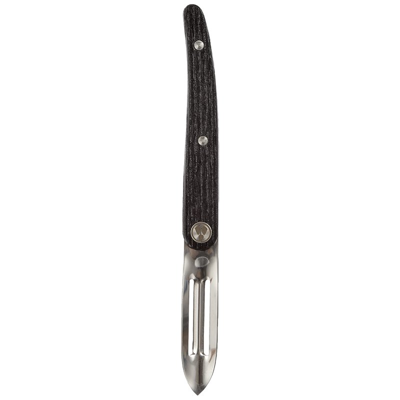 Image secondaire de Laguiole Evolution 10050018 Eplucheur Acier Inoxydable/Bois Clair Panache Foncé 23,3 x 2,4 x 1,8 cm