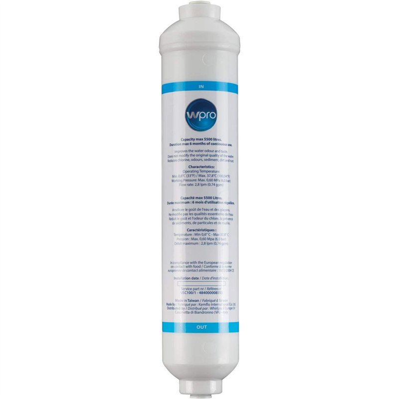 W-PRO - FILTRE A EAU WPRO USC100/1 POUR REFRIGERATEUR