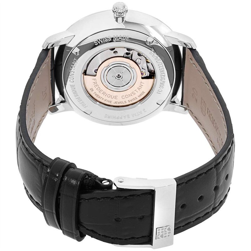 Image secondaire de Frederique Constant Mixte Adulte Analogique-Numérique Quartz Montre avec Bracelet en Cuir