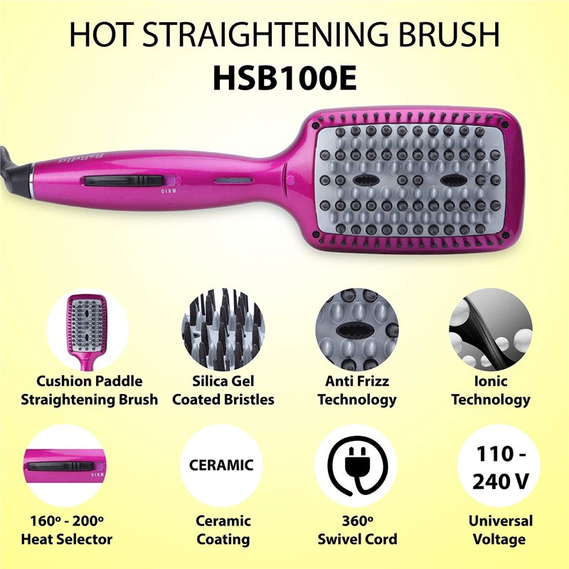 Image secondaire de BaByliss Paris - HSB100E - Liss Brush 3D - Brosse lissante