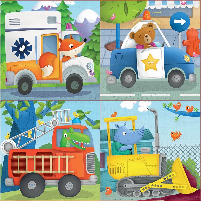 Image secondaire de Educa - Patrouille de Sauvetage. 4 Puzzles Enfant Progressifs. +3 Ans. Ref. 17144