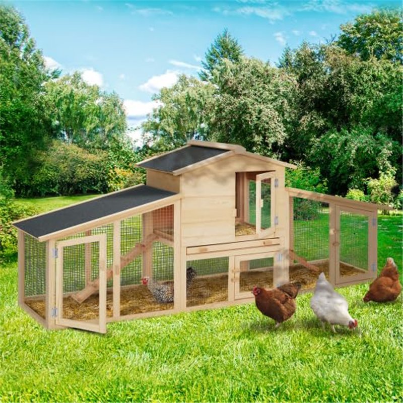 Image secondaire de Probache - Poulailler VIP avec clapier Double XXL en Bois