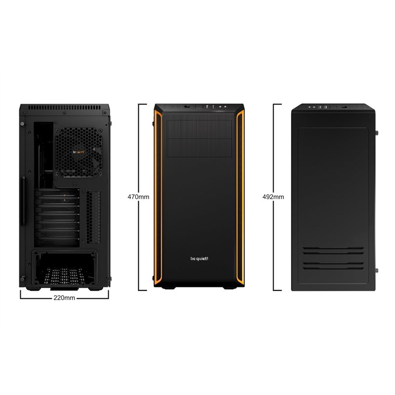 Image secondaire de Be quiet! BGW20 Boîtier PC Noir/Orange