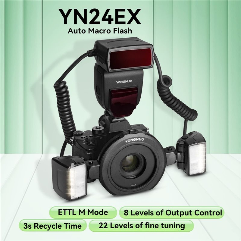 Image secondaire de Yongnuo YN24EX Flash Multifonction pour Canon Noir