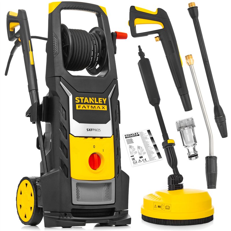 Stanley Fatmax SXFPW25E Nettoyeur Haute Pression (2500 W, 150 bar, 450 l/h)