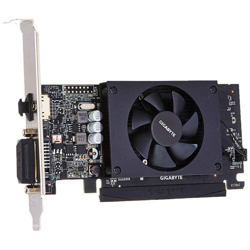 Gigabyte GVN710D52GL GeForce GT 710 2Go GDDR5 Carte Graphique Cartes Graphiques (GeForce GT 710, 2 Go, GDDR5, 64 bit, 4096 x 216