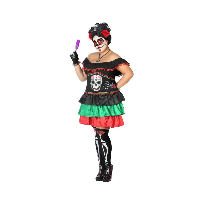 ATOSA déguisement Femme Squelette Mexicain XL