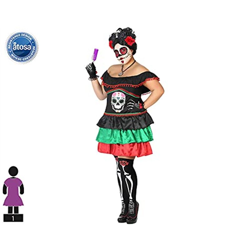 Image secondaire de ATOSA déguisement Femme Squelette Mexicain XL