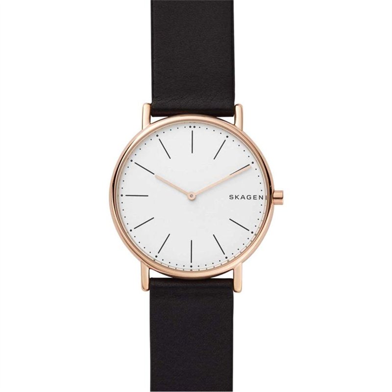 Image secondaire de Skagen Homme Analogique Quartz Montre avec Bracelet en Cuir SKW6430