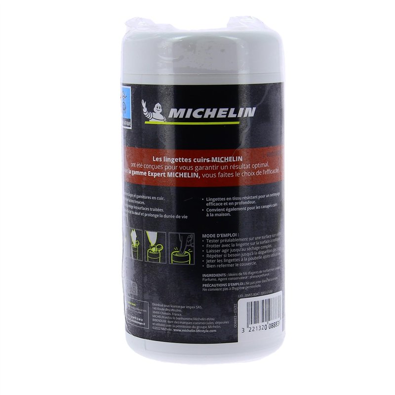 Image secondaire de MICHELIN 008883 Boîte 40 Lingettes Cuir