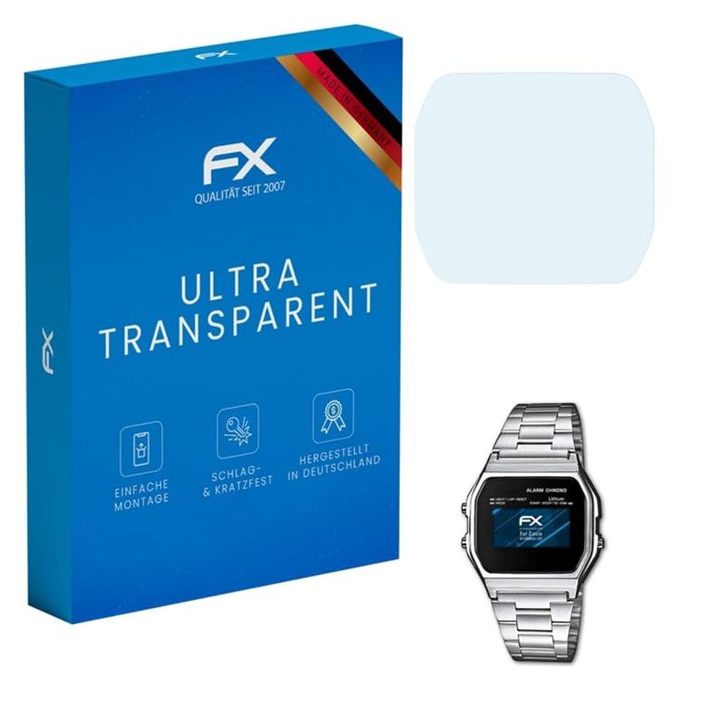 atFoliX Film Protection d'écran compatible avec Casio A158WEA-1EF Protecteur d'écran, ultra-clair FX Écran protecteur (3X)