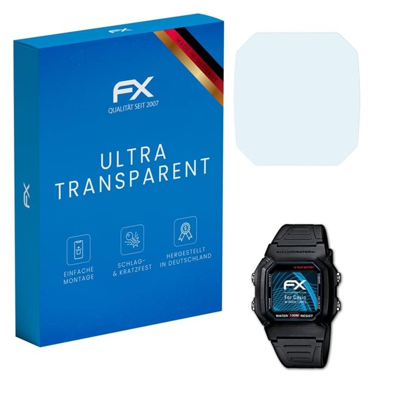 atFoliX Film Protection d'écran compatible avec Casio W-800H-1AVES Protecteur d'écran, ultra-clair FX Écran protecteur (3X)