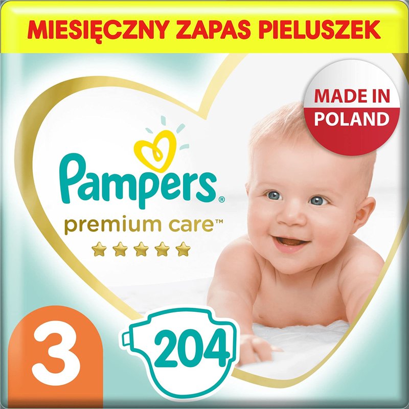 Image secondaire de Pampers Premium Monthly Box S3 204 pièces