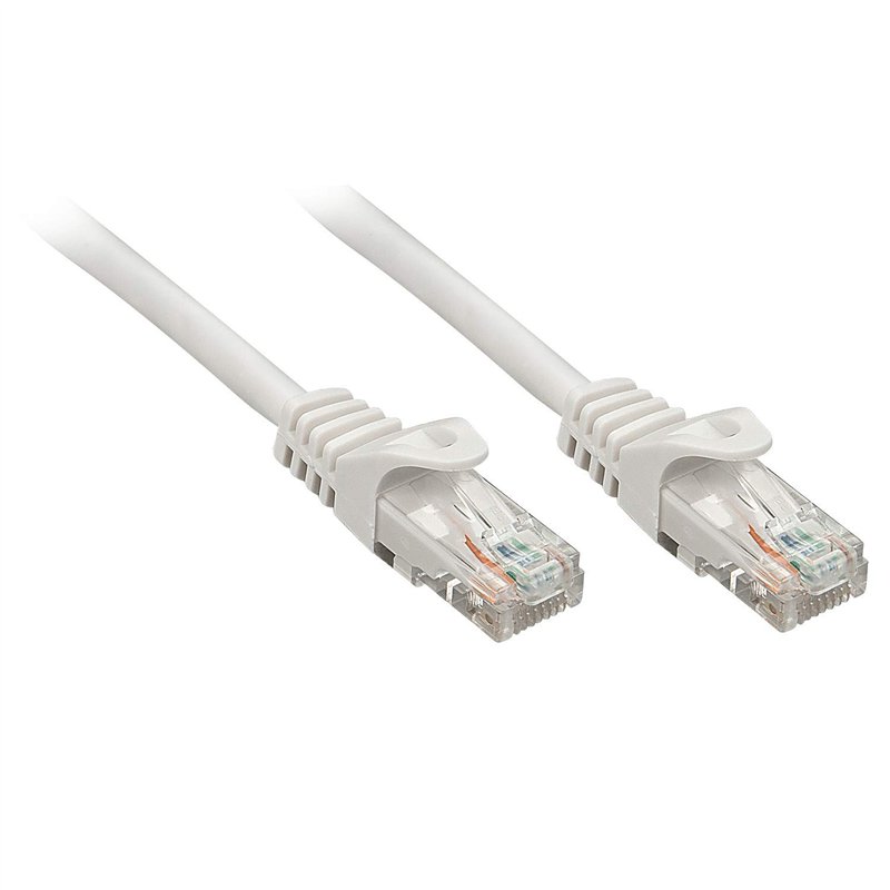 Lindy 48406 câble de réseau 1 m Cat5e U/UTP (UTP) Gris - Câbles de réseau (1 m, Cat5e, U/UTP (UTP), RJ-45, RJ-45, Gris)