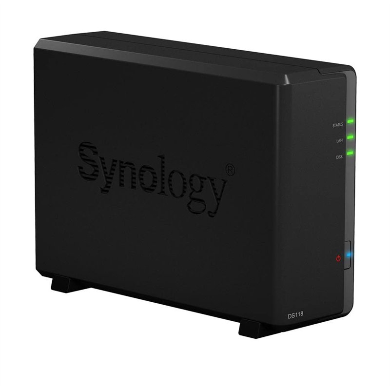 Image secondaire de Synology DiskStation DS118 Serveur de Stockage NAS Compact Ethernet/LAN Noir RTD1296