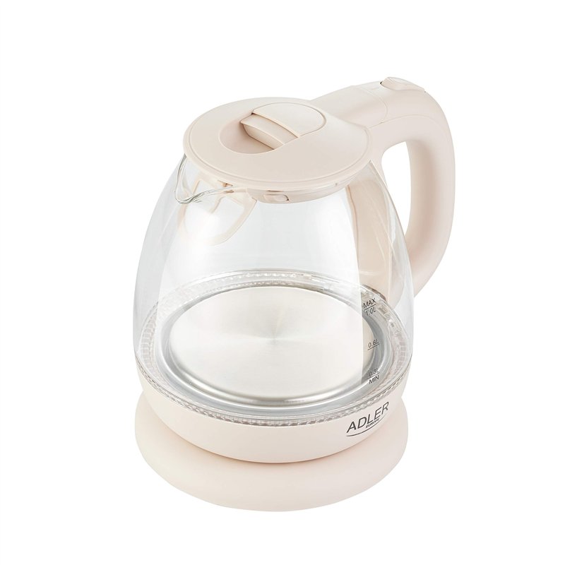 Image secondaire de Adler AD 1238 Bouilloire électrique, Verre, 1 Liter, Beige