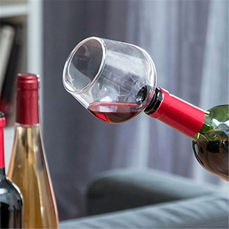 Image secondaire de SHOP-STORY - Bouchon de Bouteilles en Forme de Verre à Vin - Fini la buvette au goulot !