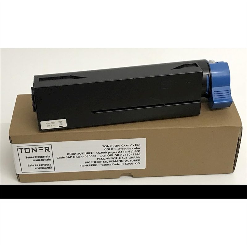 Toner OKI 44574702 pour B411 B431 MB461 MB471 MB491 - Noir - 3.500 Pages - Régénéré Made in Italy