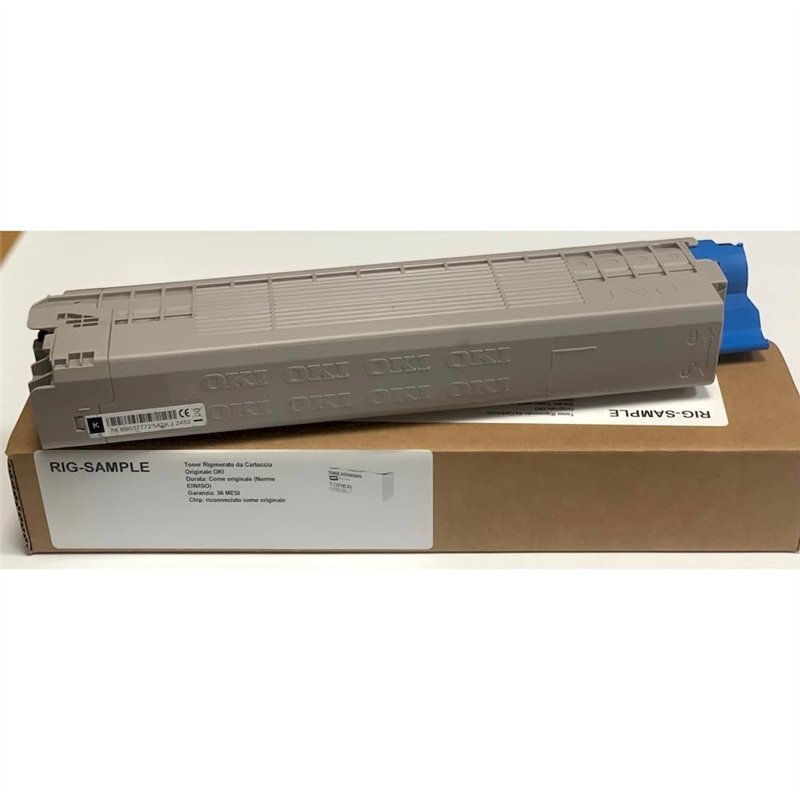 Toner OKI 45862840 pour MC853n dn dnct MC873 MC873dnc dnx 853 873 - Noir - 7.000 Pages - Régénéré Made in Italy