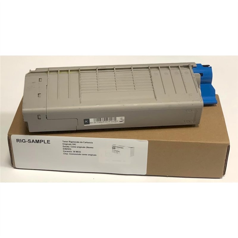 Toner OKI 44318620 pour ES7411 ES3032a4 ES 7411 - Noir - 10.000 Pages - Régénéré Made in Italy