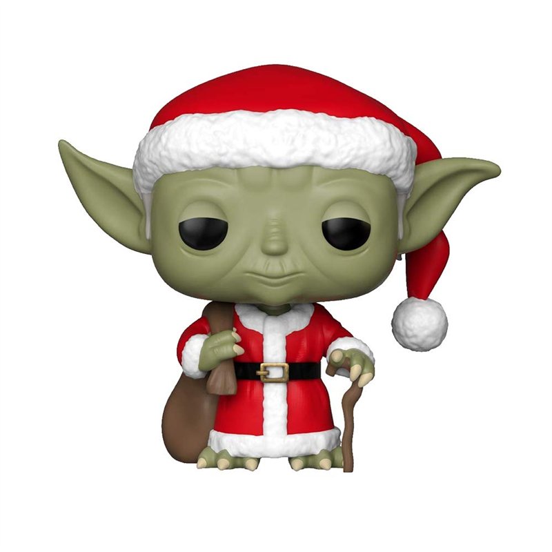 Image secondaire de Funko Pop! Bobble: Star Wars: Holiday Santa Yoda- Figurine en Vinyle à Collectionner - Idée de Cadeau - Produits Officiels - Jou