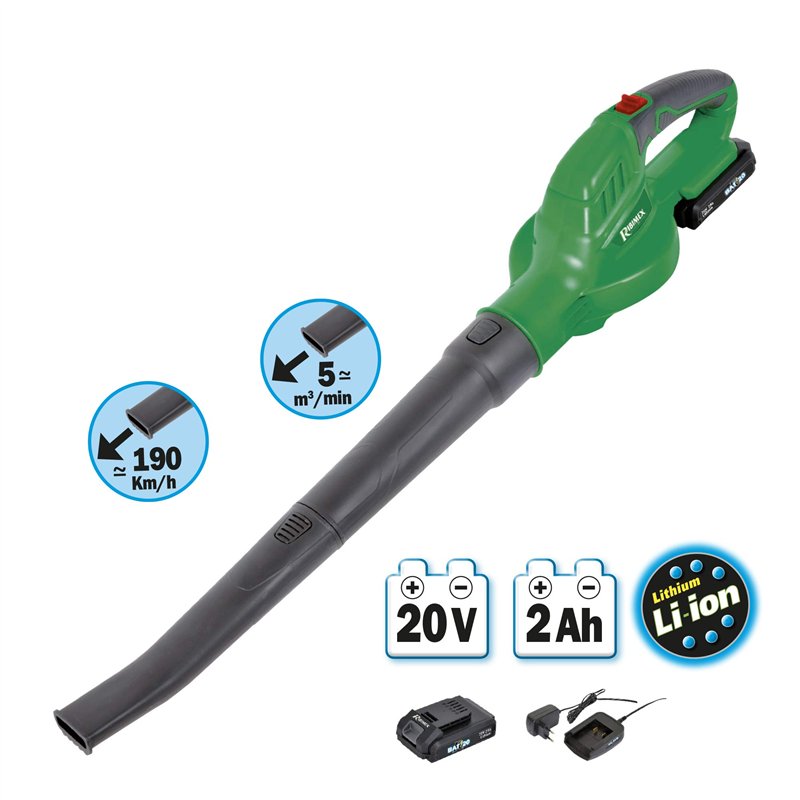 Image secondaire de Ribiland 10416 - Souffleur sans Fil à Batterie - Ultra-Puissant - Pour Nettoyage et Entretien d'un Jardin