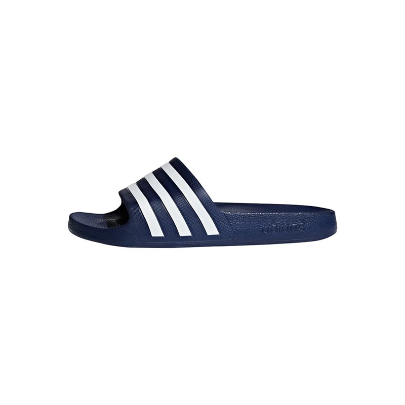 adidas Mixte Adilette Aqua Slides, Dark Blue / Cloud White / Dark Blue, 42 EU