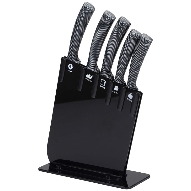 San Ignacio Set de 6 couteaux JARAMA GT tacoma noir acier inoxydable