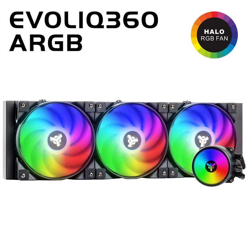 Image secondaire de Evoliq 360 ARGB Kit de Refroidissement par Eau, Noir