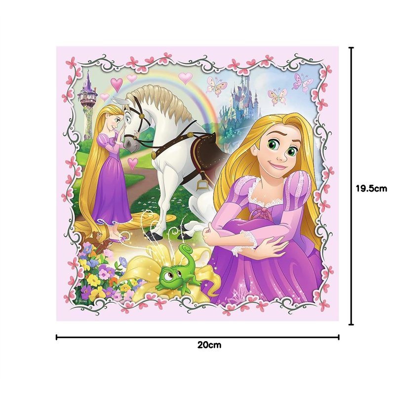 Image secondaire de Trefl 916 34842 EA 3 in 1 Disney Princess, Multicolored, Raiponce Aurore et Ariel