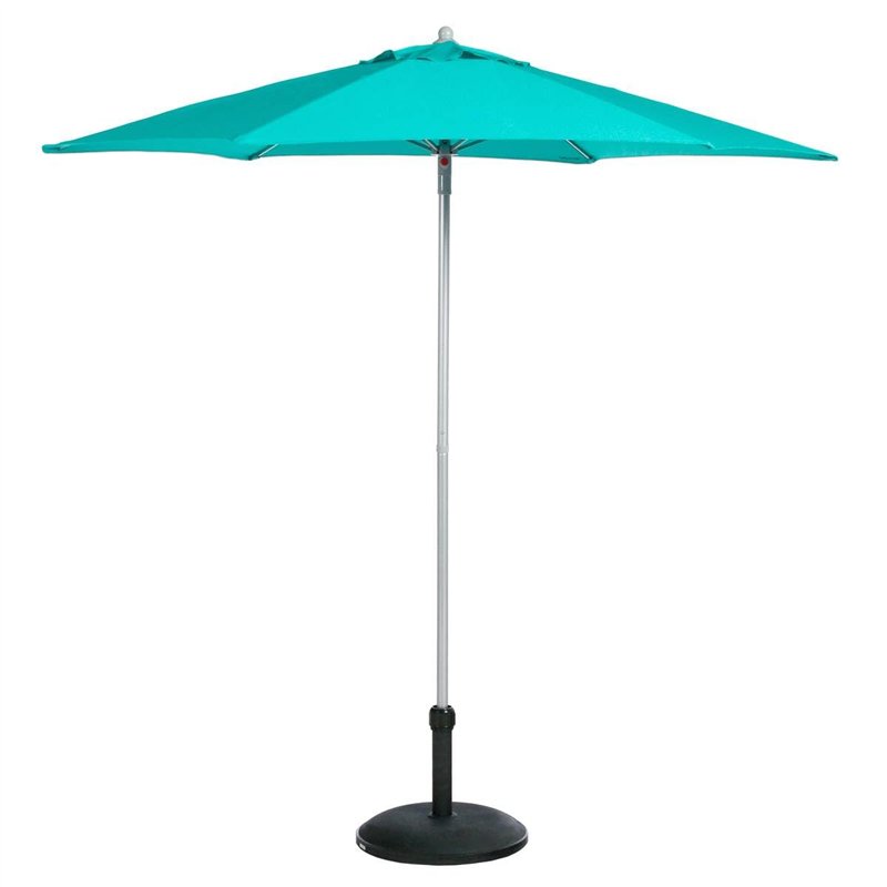 Hespéride - Parasol Droit Rond Anzio Émeraude