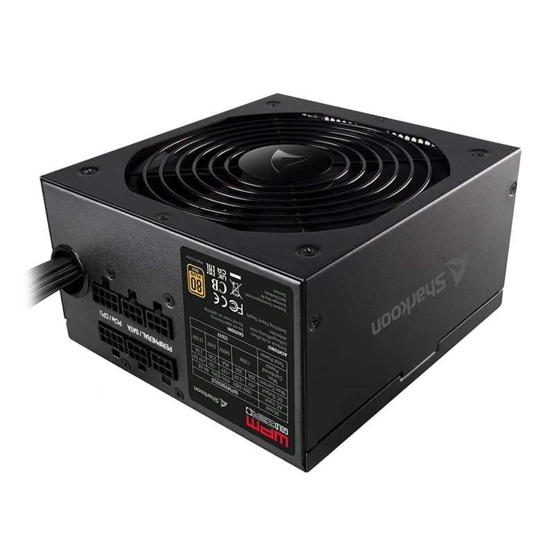 Image secondaire de Sharkoon WPM Gold Zero 550 W - Alimentation PC, certifié PLUS GOLD, semi-modulaire