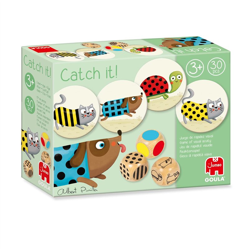 Goula - Catch it - Jeu de Rapidité et d'Observation - Trouve la bonne image pour gagner la partie - Jeu de Société pour Enfants