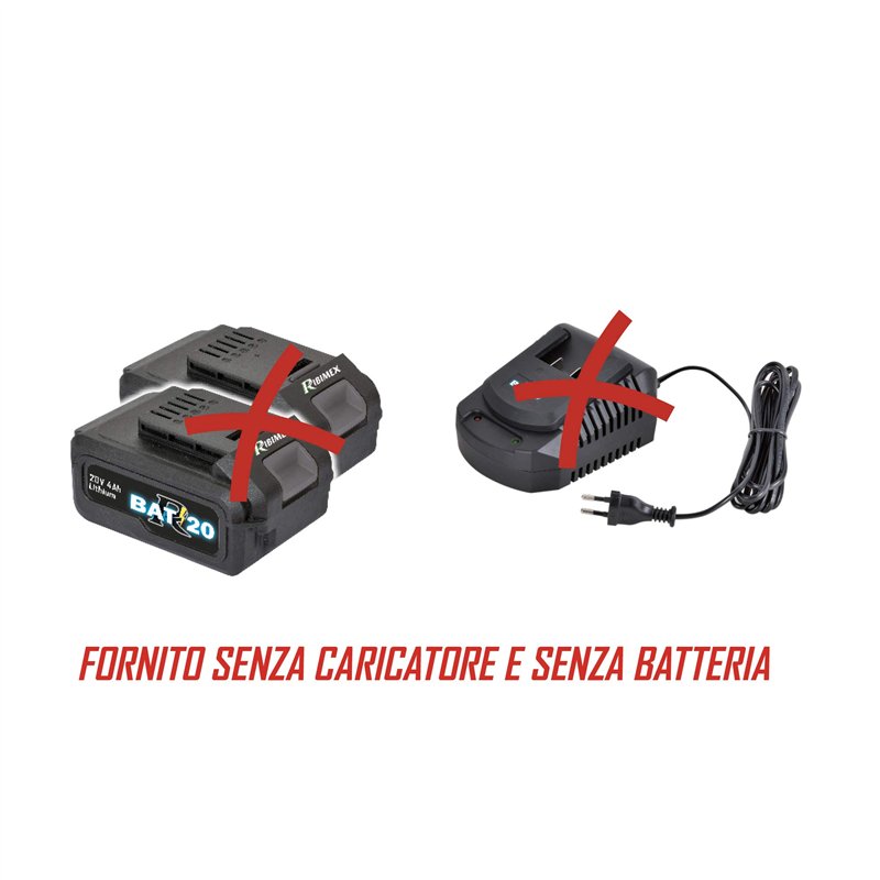 Image secondaire de Ribimex PRBAT20/SS65SB Scie sauteuse 20 V-RBAT20 Batterie et sans chargeur, rouge et noir