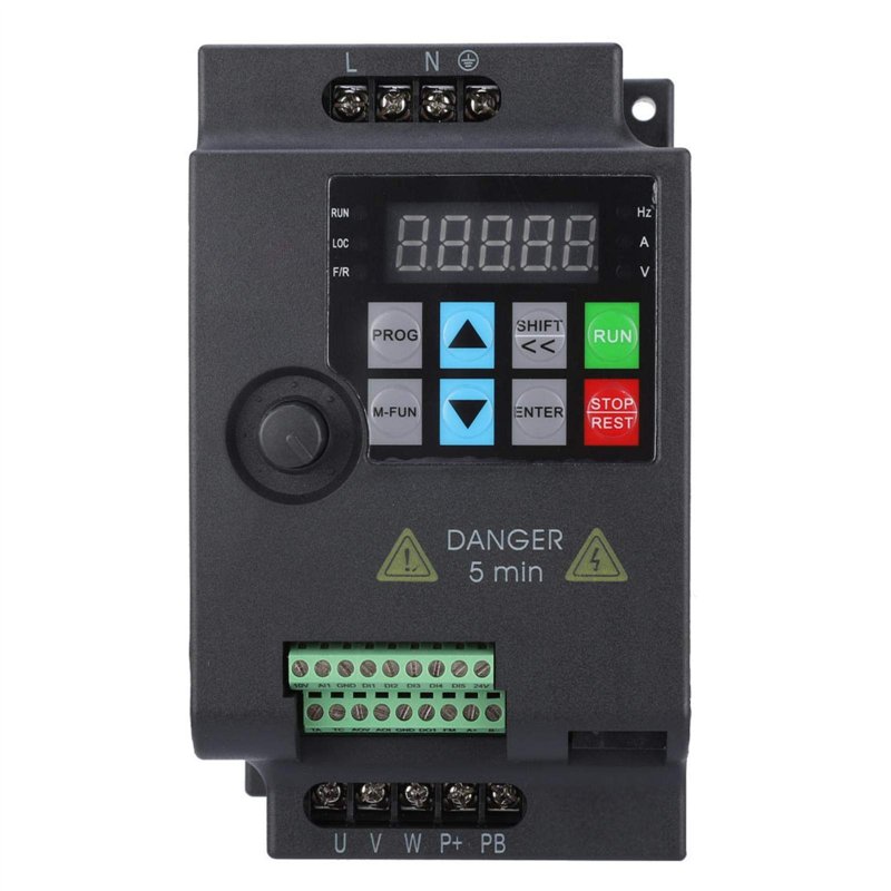 VFD Variateur de fréquence 220VAC 0,75KW,Jectse Monophasé 220V à 220V Mini VFD Contrôle Vectoriel Par Inverseur Vecteur Contrôle