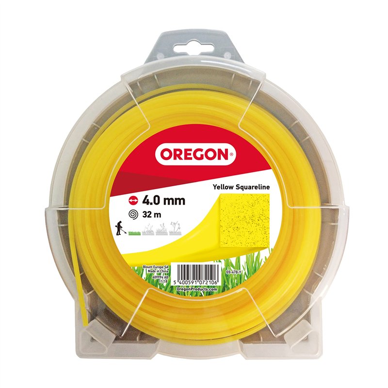 Oregon Fil de Coupe Carré en Nylon pour Coupe-Bordures et Débrousailleuses, Qualité Professionnelle, Convient à la Majorité des
