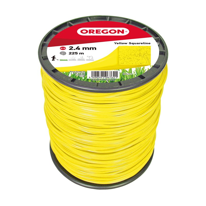 Oregon Fil de Coupe Carré en Nylon pour Coupe-Bordures et Débrousailleuses, Qualité Professionnelle, Convient à la Majorité des