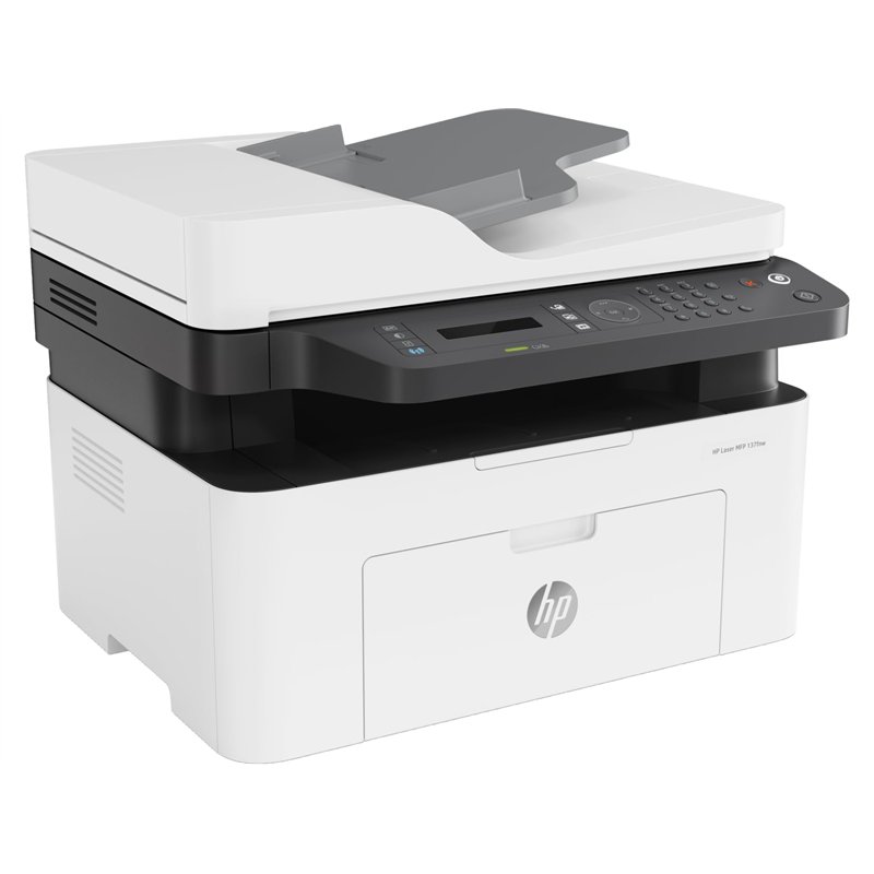 HP Laser 137FWG Imprimante Laser Multifonction (Imprimante Laser, Copieur, Scanner, Fax, WLAN), Grey,White