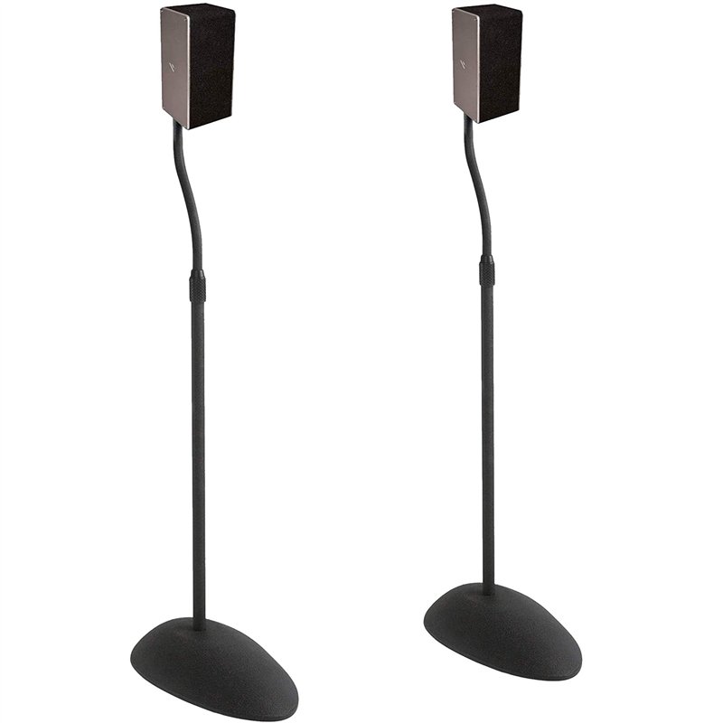 ECHOGEAR Supports de Haut-parleurs réglables en Hauteur – Compatibilité Universelle avec Les Haut-parleurs Satellite – Design en Acier