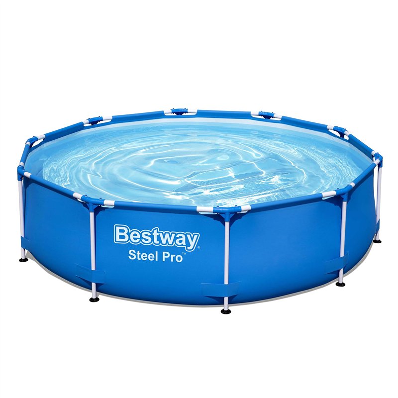 Image secondaire de Philips Bestway Piscine Acier Pro - modèle 56679 - O305 x 76 cm - 4678l - avec Pompe de Filtration - Une Cartouche, Bleu