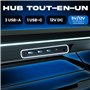 Image secondaire de NEDIS Hub USB, 3-Port, USB 2.0, Alimenté par Port USB, SD & MicroSD/3X USB Noir