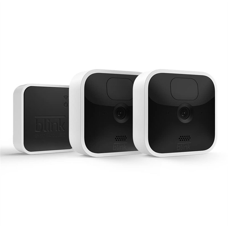 Blink Indoor, Caméra de surveillance HD sans fil avec deux ans d'autonomie, détection des mouvements et audio bidirectionnel, fo
