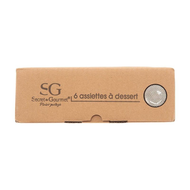 Image secondaire de SG Secret de Gourmet - Set de 6 Assiettes Creuses Lunis - Noir - D 20,5 Cm