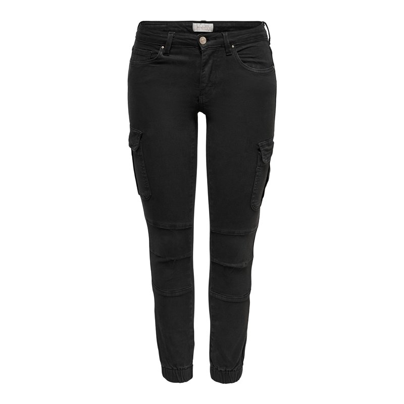 Image secondaire de ONLY Pantalon Cargo ONLMISSOURI Taille Classique Slim Fit Pantalon Cargo Black 40 32 Black 1 (US) 40 / L32