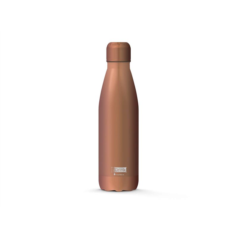 I-Drink RI01 Bouteille isotherme en acier à double paroi, anti-fuite, sans BPA, 500 ml, 7 Cipria Metal