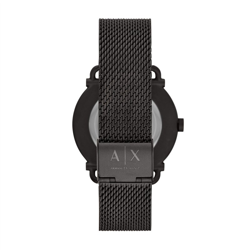 Image secondaire de Armani Exchange Montre pour Homme, Trois Aiguilles, Acier Inoxydable Ton Noir, AX2902