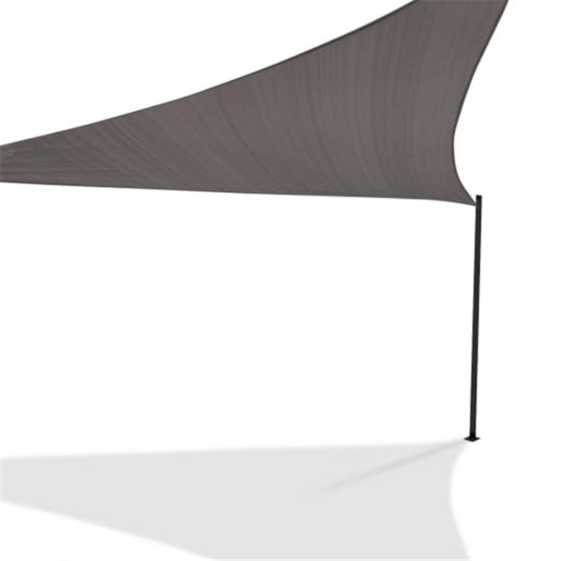 IDMarket - Voile d'ombrage Triangulaire 5x5x5 M Gris