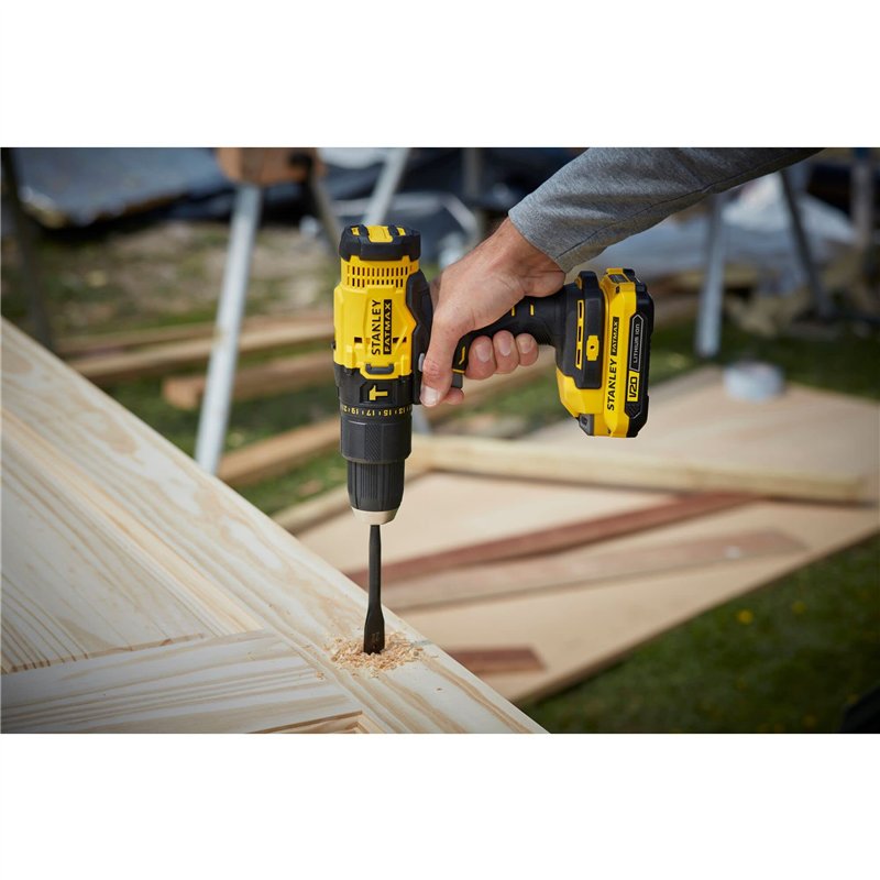 Image secondaire de Stanley - V20 PERCEUSE VISSEUSE À PERCUSSION FATMAX V20 50NM- LITHIUM 18V - 2 BATTERIE 1,5AH - SFMCD711C2K-QW